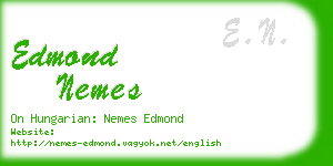 edmond nemes business card